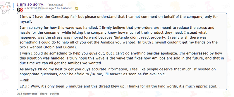 Illustration for article titled The Newest Amiibos Are Sold Out, And Fans Are Upset